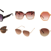 Sunglasses of all shapes and sizes on the high street
