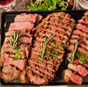 The steaks that are served for the all-you-can-eat Sunday roast. Credit: KöD London