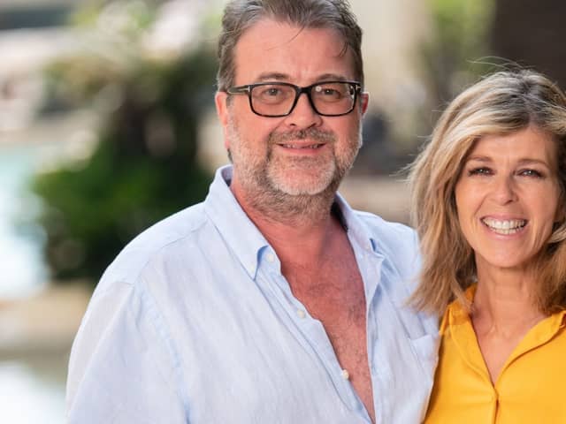 Kate Garraway pictured with her husband Derek Draper in 2019. (Credit: James Gourley/ITV/Shutterstock)