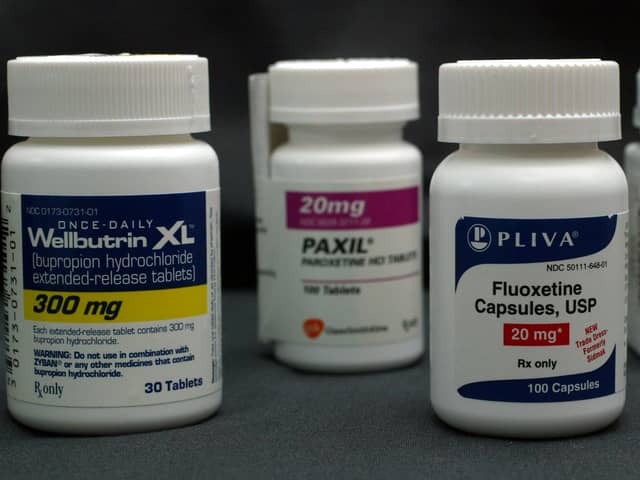 A selection of antidepressants (L-R) Wellbutrin, Paxil, Fluoxetine and Lexapro (Pic: Getty Images)