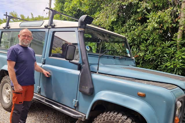 Stephen Murgatroyd’s Defender was recovered but many owners are not so lucky (Photo: NFU Mutual)