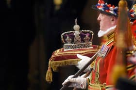 Queen Elizabeth’s Imperial State Crown is part of the Crown Jewels collection (Pic: Getty Images)