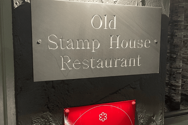 The Old Stamp House Restaurant - the best UK restaurant for fine dining according to Tripadvisor’s 2022 awards.