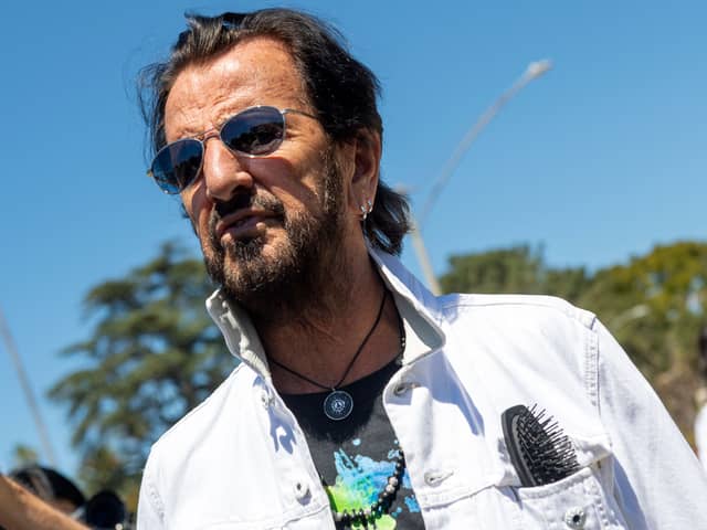 Ringo Starr attends Ringo’s Peace & Love Birthday Celebration at Beverly Hills Garden Park on July 7, 2022 in Beverly Hills, California.
