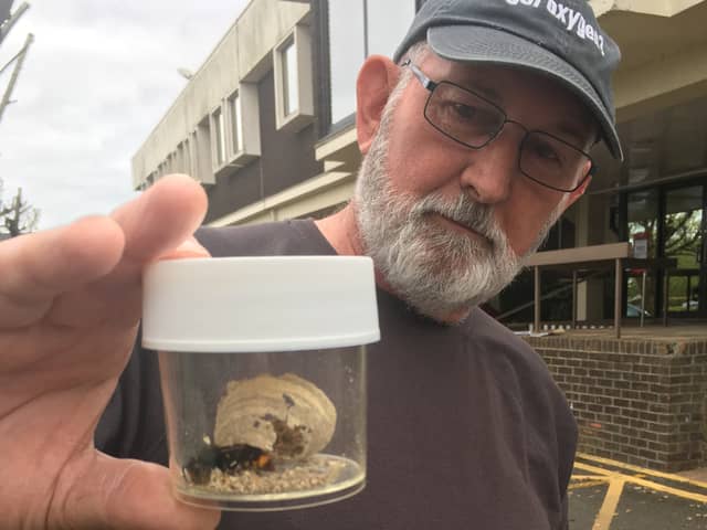 Describing the latest discovery, hunter and beekeeper John de Carteret said it should be a warning to everyone.