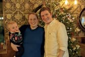 Pictured are Kate, Fred and Ian Richards. A savvy mum has shared a money hack which has saved her more than £650 - and paid for all of her Christmas shopping. 