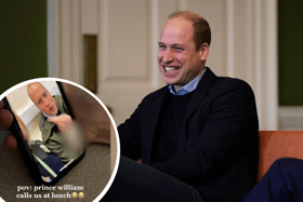 Prince William shocked the teens during their school lunch break