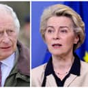 King Charles III (left) and Ursula von der Leyen, President of the European Commission. 