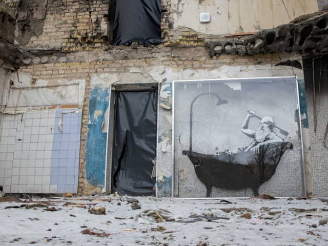 Banksy artwork in Ukraine
