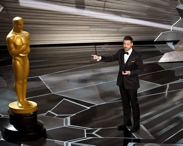 Jimmy Kimmel will host The Oscars 2023 which is the third time in his career - Credit: Getty Images