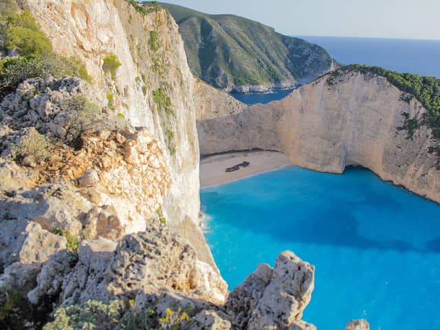 Katakolo, one of the filming locations of Triangle of Sadness, is accessible in just over two hours by ferry and car making it the perfect day trip from Zante. 