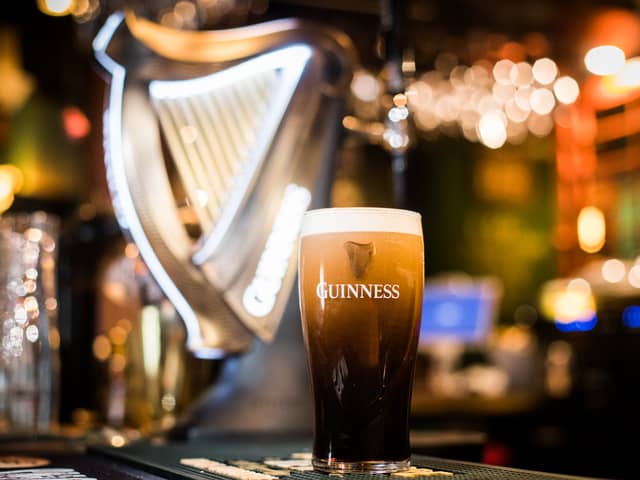 Guinness is a famous drink to have around St Patrick’s Day 