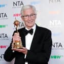 Paul O’Grady with the Special Recognition award “For The Love of Dogs” during the National Television Awards 2018 at the O2 Arena on January 23, 2018 in London, England.  (Photo by John Phillips/Getty Images)