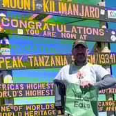 Andy Reid climbed Mt Kilimanjaro (photo: Guinness World Records) 
