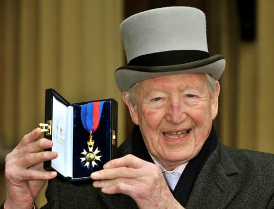 One of News at Tens early news presenters Sandy Gall (above) with his most distinguished Order of Saint Michael and Saint George (photo: Getty Images)