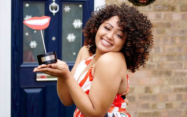 Brit voted as having number one smile, Ehizon Garba, 26, from Northampton