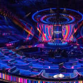 The Eurovision stage. Image: BBC