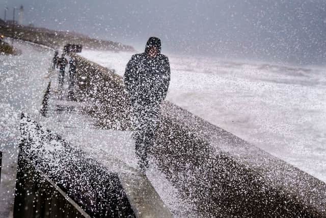 Weather forecasters have warned strong winds could cause danger to life (image: Ritzau Scanpix/AFP/Getty Images)