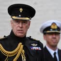 Britain's Prince Andrew, Duke of York, attends a ceremony commemorating the 75th anniversary of the liberation of Bruges on September 7, 2019 in Bruges. (Photo by JOHN THYS / AFP) (Photo by JOHN THYS/AFP via Getty Images)