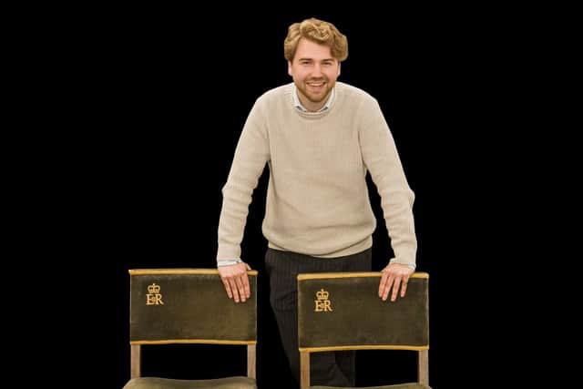 The two chairs from Queen Elizabeth II's coronation (Photo: SWNS)