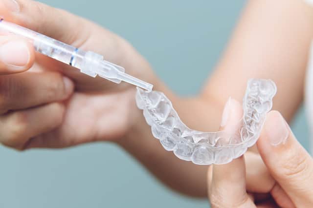 Home teeth-whitening kits can contain no more than 0.1 per cent hydrogen peroxide (Photo: Shutterstock)
