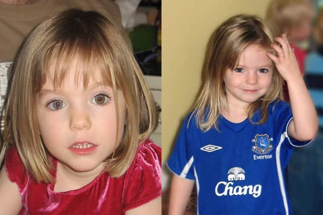 The young girl disappeared on 3 May 2007, in Portugal (Photo: PA PICTURE DESK)
