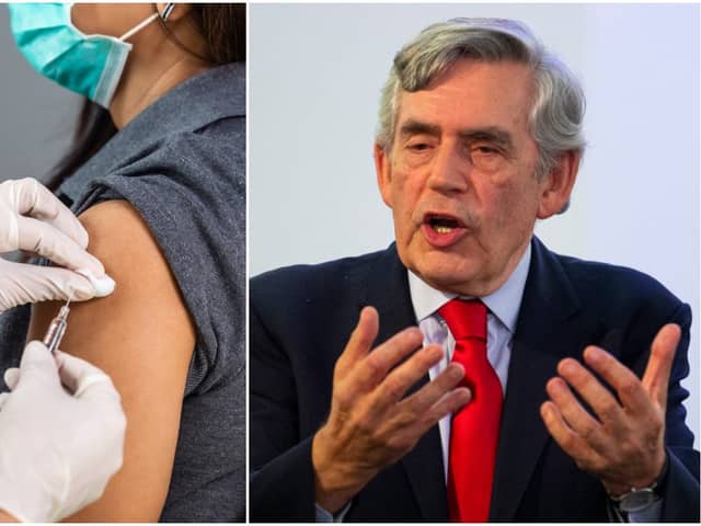 Gordon Brown has called for the mass vaccination of the world to be the primary focus of the G7 summit (Photos: Getty Images and Shutterstock)