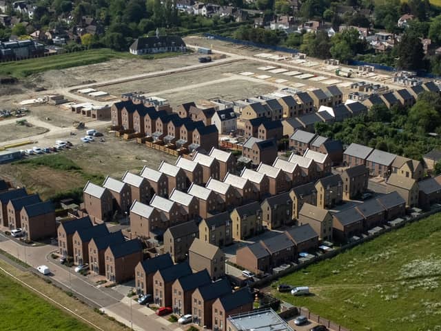 The new Darwin Green development in Cambridge, parts of which may need to be demolished due to issue with foundations.