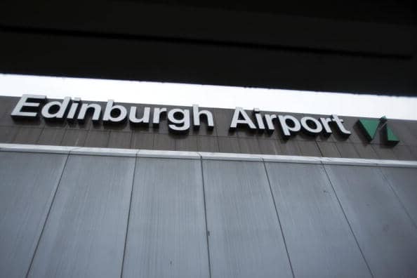 A Delta flight from Edinburgh to New York was cancelled after a 61-year-old crew member was arrested. (Photo credit should read Derek Blair/AFP via Getty Images)