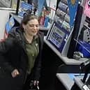 Sarah Henshaw, pictured here on CCTV, was last seen at her home address in Ilkeston, Derbyshire on June 20.