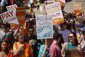 More healthcare workers are walking out over their long-standing dispute over pay (Mary Turner/Bloomberg via Getty Images)