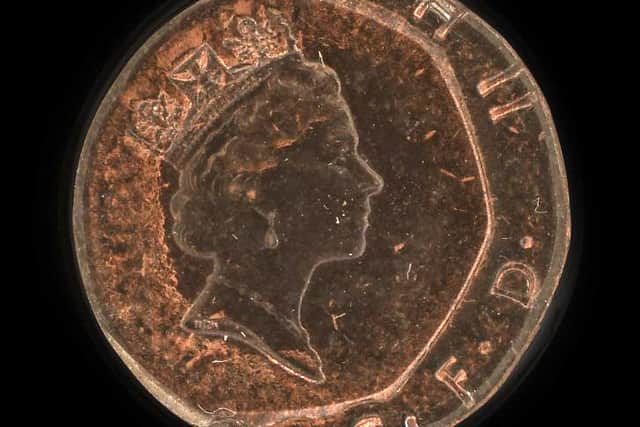 A rare 20p Error Coin with Royal Mint certification which is being put up for auction