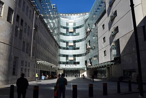 A male BBC presenter has been suspended following allegations that he paid a teenager more than £35,000 over a period of three years in exchange for explicit pictures. (Photo by Vuk Valcic/SOPA Images/LightRocket via Getty Images)