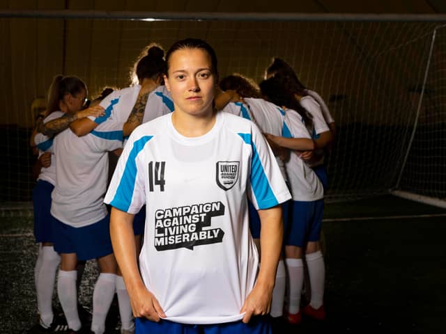 Fran Kirby has teamed up with suicide prevention charity Campaign Against Living Miserably to raise awareness of rising suicide rates among young women 