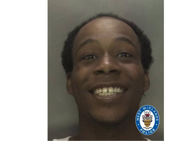 A man wanted on suspicion of burglary has been dubbed 'Britain's happiest suspect' after police released his mug shot showing him broadly smiling.Officers are hunting Abdul Holden, 19, after a break-in in Hall Green, Birmingham in August