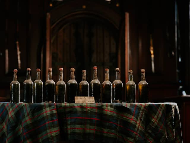The world's oldest whisky that was found hidden in a Scottish castle and was sipped by a young Queen Victoria is being auctioned - and many bottles are going for more than £10,000 Picture: Whisky Auctioneer / Spey / SWNS