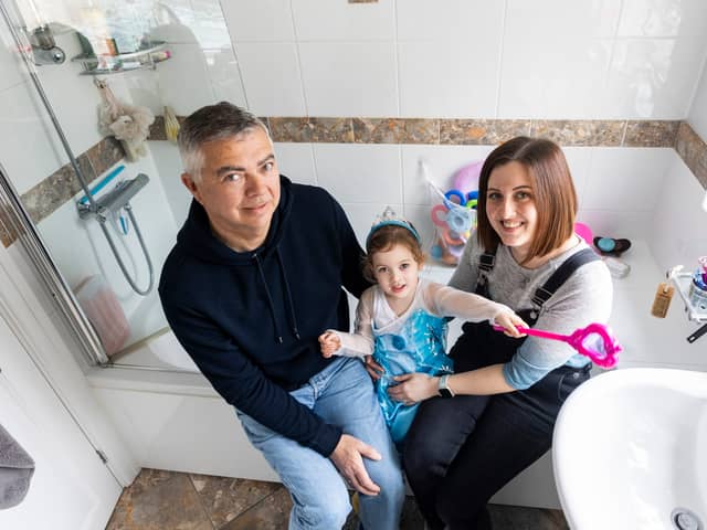 Alun, Amelia and Emma Evans.
