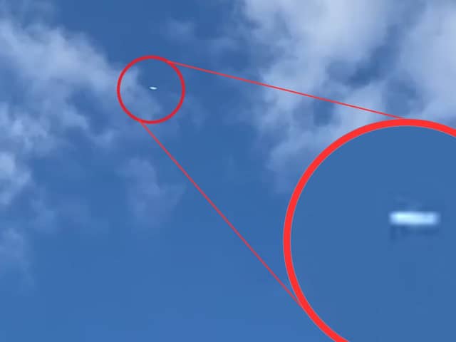 Sheffield mum Jennifer Dunstan says she has footage of a 'UFO' flying over the Arbourthorne area at around 6.07pm on May 6 - and has proof it isn't an plane.