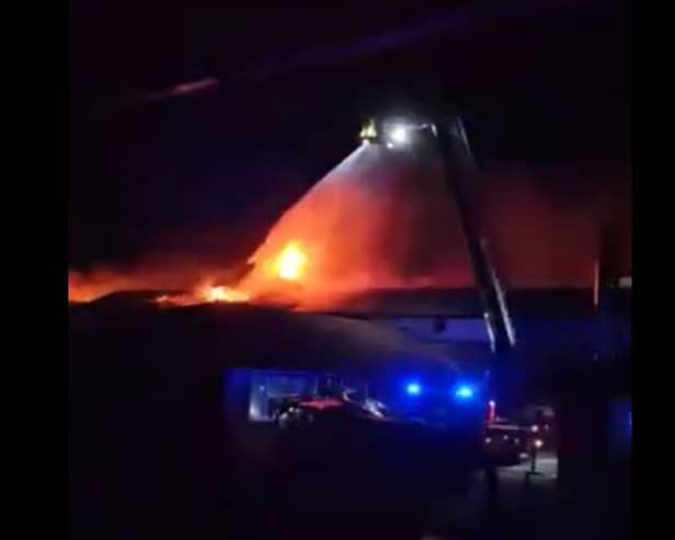 firefighters tackle blaze at Warbreck Hill Road 