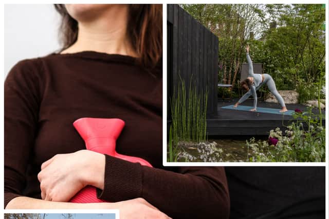 An expert shares five tips on how exercise during menstruation. (Photo: CHARLY TRIBALLEAU/AFP, Dan Kitwood, JUSTIN TALLIS/AFP via Getty Images)