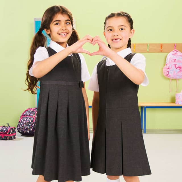 A twin-pack of Jersey Pinafores costs just £7.49