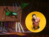 Enter Shikari's Rou Reynolds (inset) is set to tour the United Kingdom in 2025 as part of Jeff Wayne's iconic music, "The War of The Worlds." (Credit: The War of The Worlds/Paul Haries)
