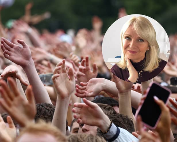 Former police officer Michelle Roycroft, who helped Harry Styles during his ordeal with a stalker, shares her 5 tips to stay safe during this year's UK summer festival season (Credit: Help me Angela/Getty Images)