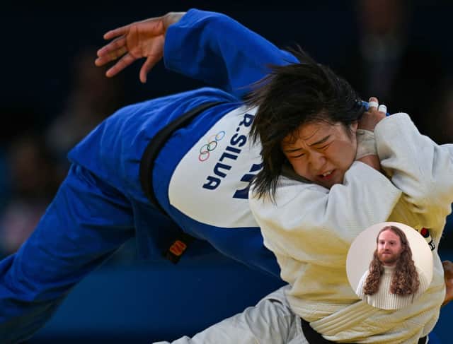 Our review of Discovery+ coverage of the Olympics 2024. Photo: LUIS ROBAYO/AFP via Getty Images/ Matt Mohan-Hickson for insert image