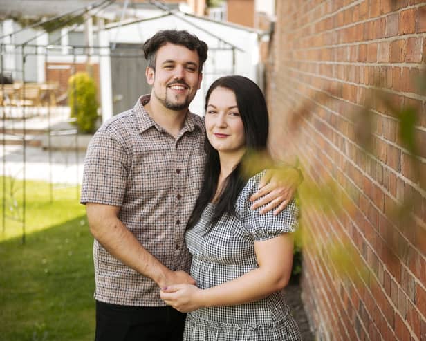 Ross Watson alongside his wife Annika.