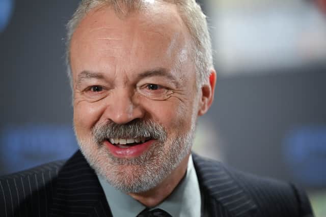 Graham Norton attends the premiere of "LOL: Last One Laughing Ireland" at Dublin Royal Convention Centre in Dublin on January 12, 2024 in Dublin, Ireland.