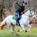 Michelle Ross riding horse Leila videoed the terrifying moment her 10-year-old riding companion's horse bolted, reaching 38 mph