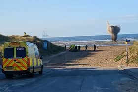 Police cordon off Ainsdale Beach as WW2 device blown up 