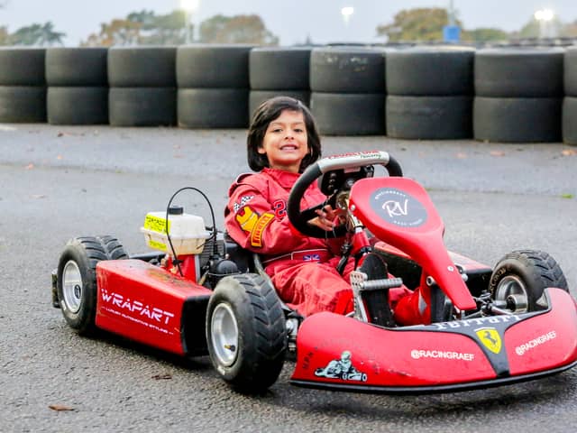Raef Virdee (4) at Daytona go-karting in Tamworth