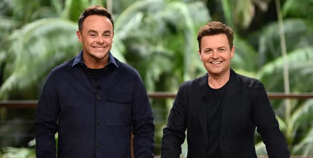 I'm a Celebrity . . . Get Me Out of Here presenters Ant and Dec. Photo by ITV.